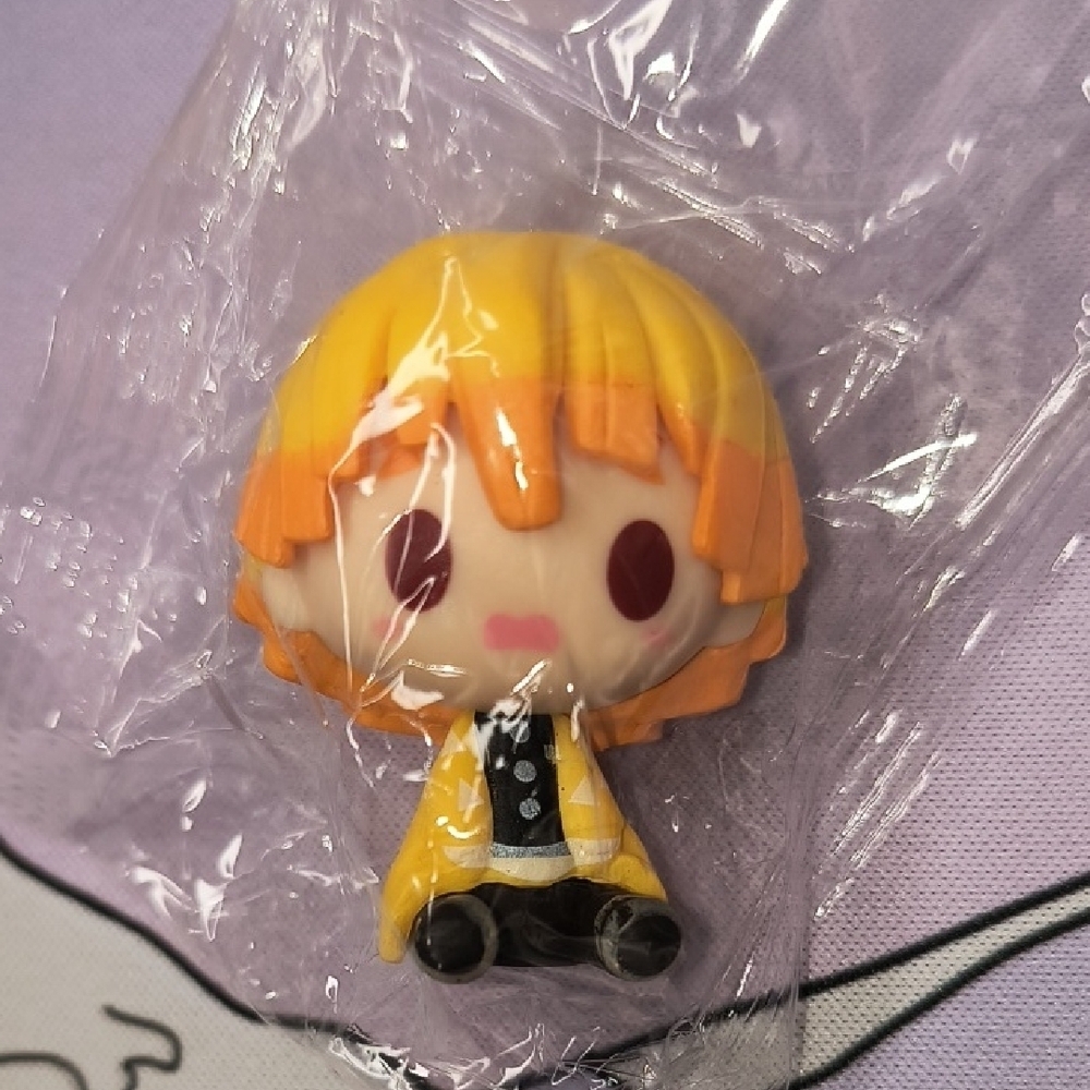 Cute Yellow and Orange Anime Figure Demon Slayer Zinitzu